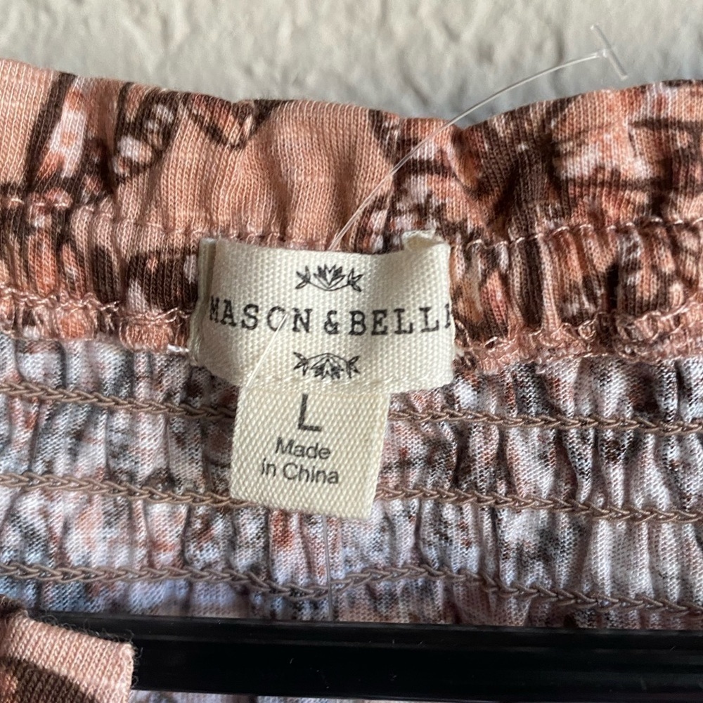 Mason & Belle NWT Butterfly Peasant Boho Flowy Long Sleeve Blouse Women’s Size L - Picture 4 of 7